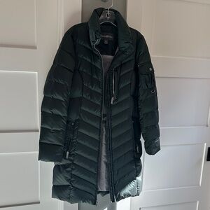 Eddie Bauer Black Long Puffer Coat